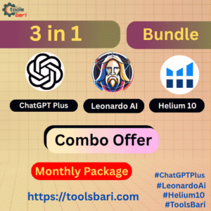 Combo Offer – ChatGPT Plus, Helium 10, Leonardo AI